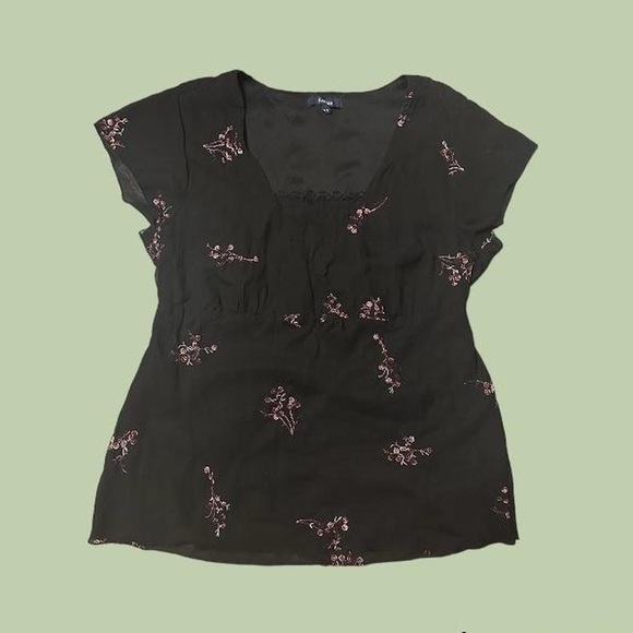 🌥️reitman tied float floral top - Picture 1 of 4